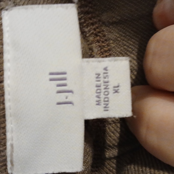 J. Jill Tan High Waist Shorts Relaxed Fit Size Xl - Picture 2 of 2